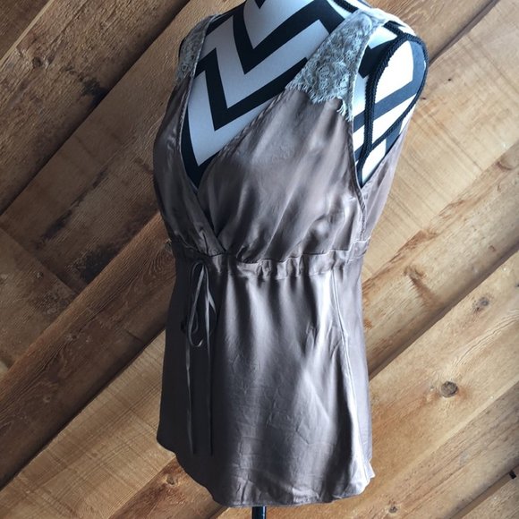 White House Black Market Silk Lace Detail Tank - Picture 8 of 11